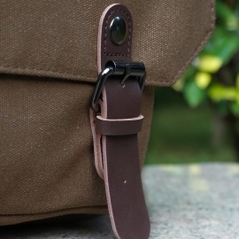 [Durable Crossbody Bag] Durable Large Capacity Canvas Crossbody Bag | Men's Casual Style with Multiple Pockets, Adjustable Strap, and Laptop Compartment for Daily Commuting & Outdoor Adventures