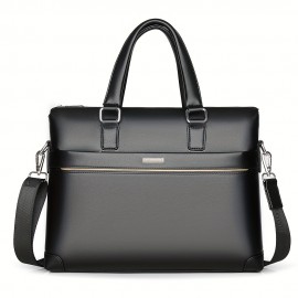 Men'S Minimalist Tote Bag with Adjustable Strap - Black, Durable, Everyday Commute Shoulder Bag, Everyday Tote Bag | Minimalist Style | Adjustable Strap Bag