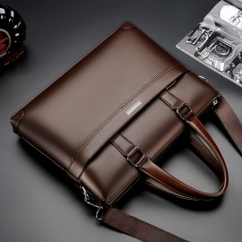 Men'S Minimalist Tote Bag with Adjustable Strap - Black, Durable, Everyday Commute Shoulder Bag, Everyday Tote Bag | Minimalist Style | Adjustable Strap Bag