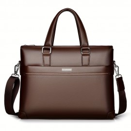 Men'S Minimalist Tote Bag with Adjustable Strap - Black, Durable, Everyday Commute Shoulder Bag, Everyday Tote Bag | Minimalist Style | Adjustable Strap Bag