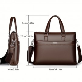 Men'S Minimalist Tote Bag with Adjustable Strap - Black, Durable, Everyday Commute Shoulder Bag, Everyday Tote Bag | Minimalist Style | Adjustable Strap Bag