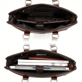 Men'S Minimalist Tote Bag with Adjustable Strap - Black, Durable, Everyday Commute Shoulder Bag, Everyday Tote Bag | Minimalist Style | Adjustable Strap Bag