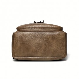 Women's Large Capacity Backpack - Backpack with Adjustable Shoulder Straps & flap closure, Elegant Brown-like, for Travel, Work, School - Everyday Carryall Bag, Versatile Carryall,