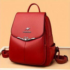 Women'S Large Capacity Backpack - Elegant Minimalist Purse with Magnetic Closure, Spacious Work for Women, School, Travel, Backpack For Travel, Retro Style, Sturdy Construction, College Students