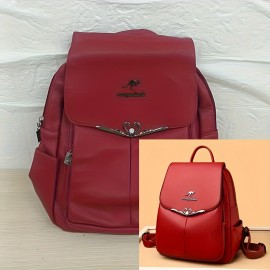 Women'S Large Capacity Backpack - Elegant Minimalist Purse with Magnetic Closure, Spacious Work for Women, School, Travel, Backpack For Travel, Retro Style, Sturdy Construction, College Students